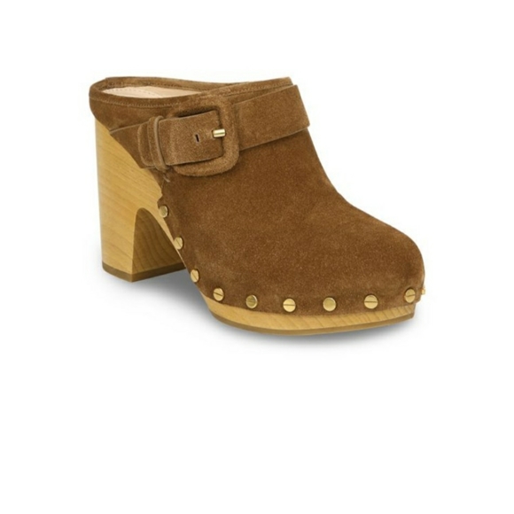 Veronica Beard * Pecan * "Dacey" Suede * Mule Heels * Size 7.5 * NWD - Picture 1 of 7